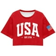 thumbnail image 4 of ZFWDUNSA Womens Casual Fashion Printed Crew Neck Short Sleeve Pullover T Shirt, 4 of 4