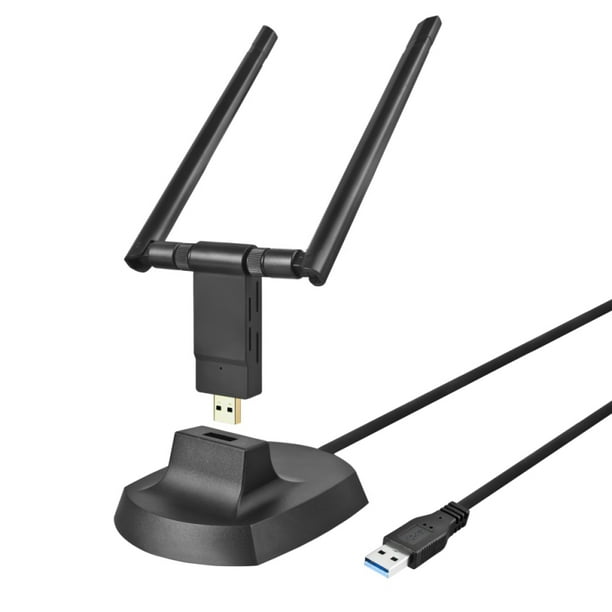 10mbps Long Range Usb Wifi Adapter For Pc Desktop Laptop Of Windows 10 8 1 8 7 Xp Mac 2 4g 5ghz W 2 X 5dbi Antennas Usb 3 0 Cradle Walmart Com Walmart Com
