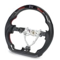 thumbnail image 2 of D Type Steering Wheel,LED Shift Lights Carbon Carbon Fiber LED Steering Wheel Steering Wheel Replacement High-Precision Functionality, 2 of 7