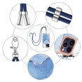 thumbnail image 3 of Allytechgroup Compatible with iPhone 16 Pro Max Case with Lanyard, Slim Lightweight Shockproof Bumper Phone Case for iPhone 16 Pro Max for Wome Girls, Blue, 3 of 7