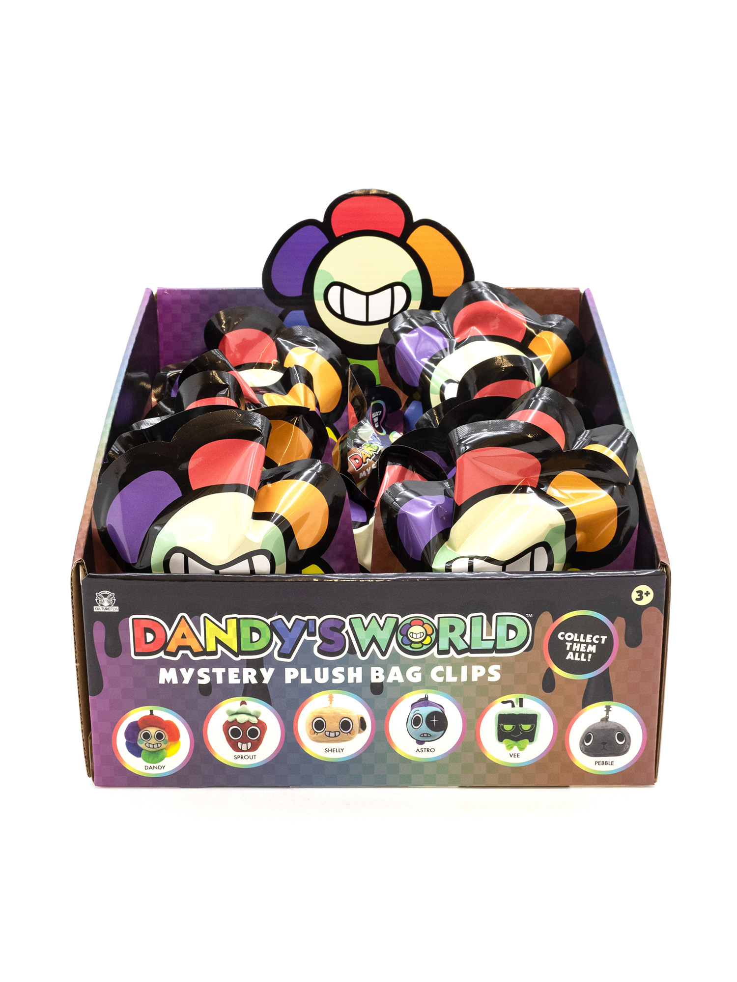 Dandy's World Single Mystery Plush Bag Clip Keychains - 6 Characters to Collect - Officially Licensed by CultureFly