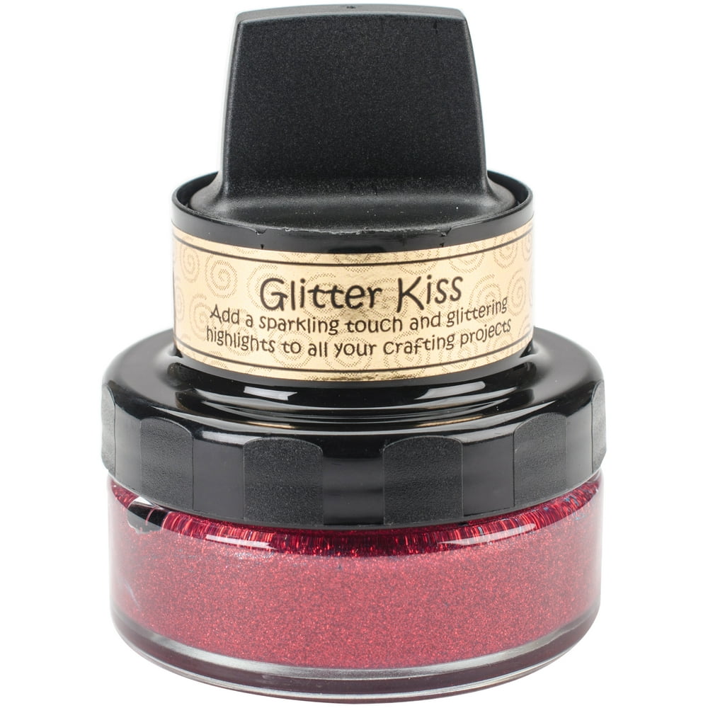Cosmic Shimmer Glitter Kiss Fire Red