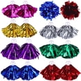 thumbnail image 1 of SHISUYAN Cheerleader Pom Poms with Finger Ring Assorted Color PET Material Comfortable and Fluffy 7 Pairs, 1 of 5