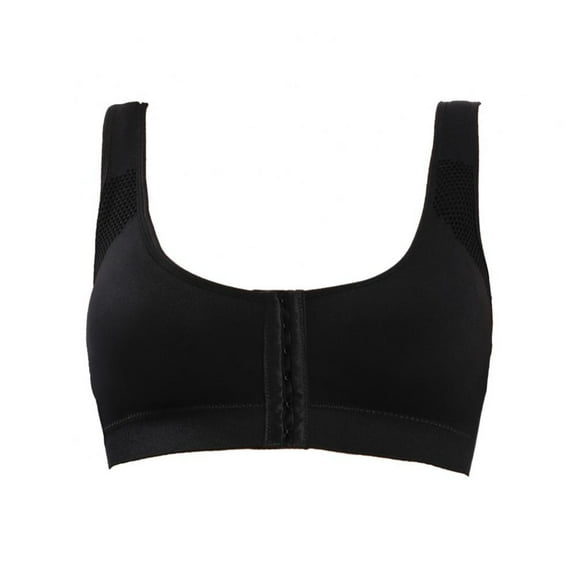 Baywell Women's Plus-size Bra Gather Breathable No Underwire Beauty Back Sports Vest Underwear Orthotic Bra Underwear Black 42BCD,44AB