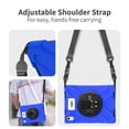 thumbnail image 7 of CODi Rugged Case for iPad 11" (A16) and iPad 10.9" 10th Generation with Integrated Screen Protector, Rotating Kickstand, Hand Strap, Shoulder Strap, Blue, 7 of 7