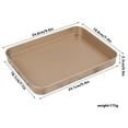 thumbnail image 2 of Rectangle Non-stick Baking Tray Carbon Steel Kitchen Cake Bread Biscuit Baking Pan Tool brown, 2 of 6
