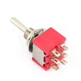thumbnail image 4 of Lot de 10 interrupteurs à bascule momentanés DPDT 6 broches 6 mm 2 A + 250 V CA 5 A + 125 V CA, 4 of 4