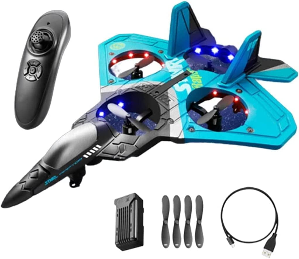 LINCMAN V17 Jet Fighter Stunt RC Airplane, RC Fighter Jet Toy Remote
