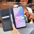 thumbnail image 3 of Dteck Flip Wallet Case for OnePlus 12R 5G, [3 Card Slots][Stand Function] PU Leather Shockproof Protective Case Magnetic Closure Phone Cover for OnePlus 12R 5G 2024,Black, 3 of 7