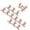 Rose Gold, variant on BIMZUC 12Pcs Curve C Nail Extension Clips Rose Gold Metal Pinching Tool for Acrylic Gel Nails Manicure Art Accessories Length 5.91 Inches / 15 cm Professional Use