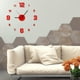 thumbnail image 1 of Kit de pegatinas para reloj de pared grande | Espejo acrílico de 40 cm y esfera de metal | Decoración abstracta para salón, oficina y tienda | Incluye manecillas y mecanismo de cuarzo, 1 of 4