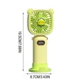thumbnail image 3 of KTTECTOA Digital Display Handheld Folding FanUSB Rechargeable Desktop Classroom Dormitory Student Fan with LanyardBirthday Gifts Canada Days Birthday Gifts Home and Kitchen, 3 of 7