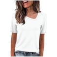thumbnail image 2 of Blczomt White Shirts for Women Casual Y2K Tee 2026 Cute Ladies Tops, 2 of 5