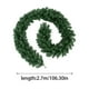 thumbnail image 3 of Garland Christmas Artificial Cedar Needle, 2.7m Thick Green Winter Family Fireplace Holiday Party Decoration, Foldable Portable Metal Frame, for Living Room Bedroom Christmas Tree Decoración, 3 of 9