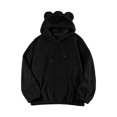 thumbnail image 6 of Men's Bear Ear Hoodies Drawstring Long Sleeve Fleece Sweatshirt Fuzzy Pullover Tops, 6 of 9
