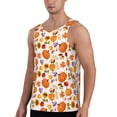 thumbnail image 2 of Gukieu Autumn Plants Print Men's Quick Dry Fitness Vest, Round Neck Sleeveless Fitness Bodybuilding Top-Small, 2 of 7