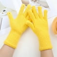 thumbnail image 5 of TRUBKH Gloves for Men Thermal Gloves Women Fingerless Gloves Guantes Termicos Mujer Thermal Gloves for Men Warm Winter Gloves for Men Cotton Gloves Yellow One Size, 5 of 6
