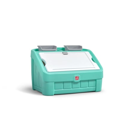 Step2 2-in-1 Toy Box & Art Lid - Mint Green (Little Tikes Primary Colors Toy Chest Best Price)