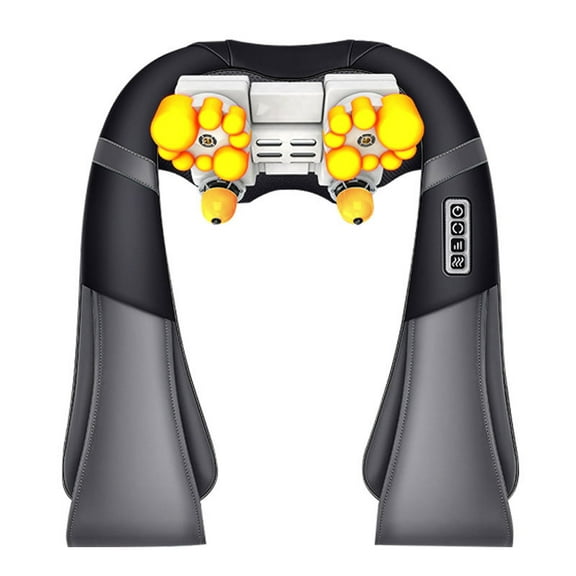 2025 latest Neck & Shoulder Massager with Heat - Electric Kneading Pillow for Back & Cervical Pain Relief, Home & Car Use