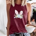 thumbnail image 2 of IROINNID Womens Casual Loose Tank Tops Easter Rabbit Printing Sleeveless Round-Neck Tops, 2 of 2