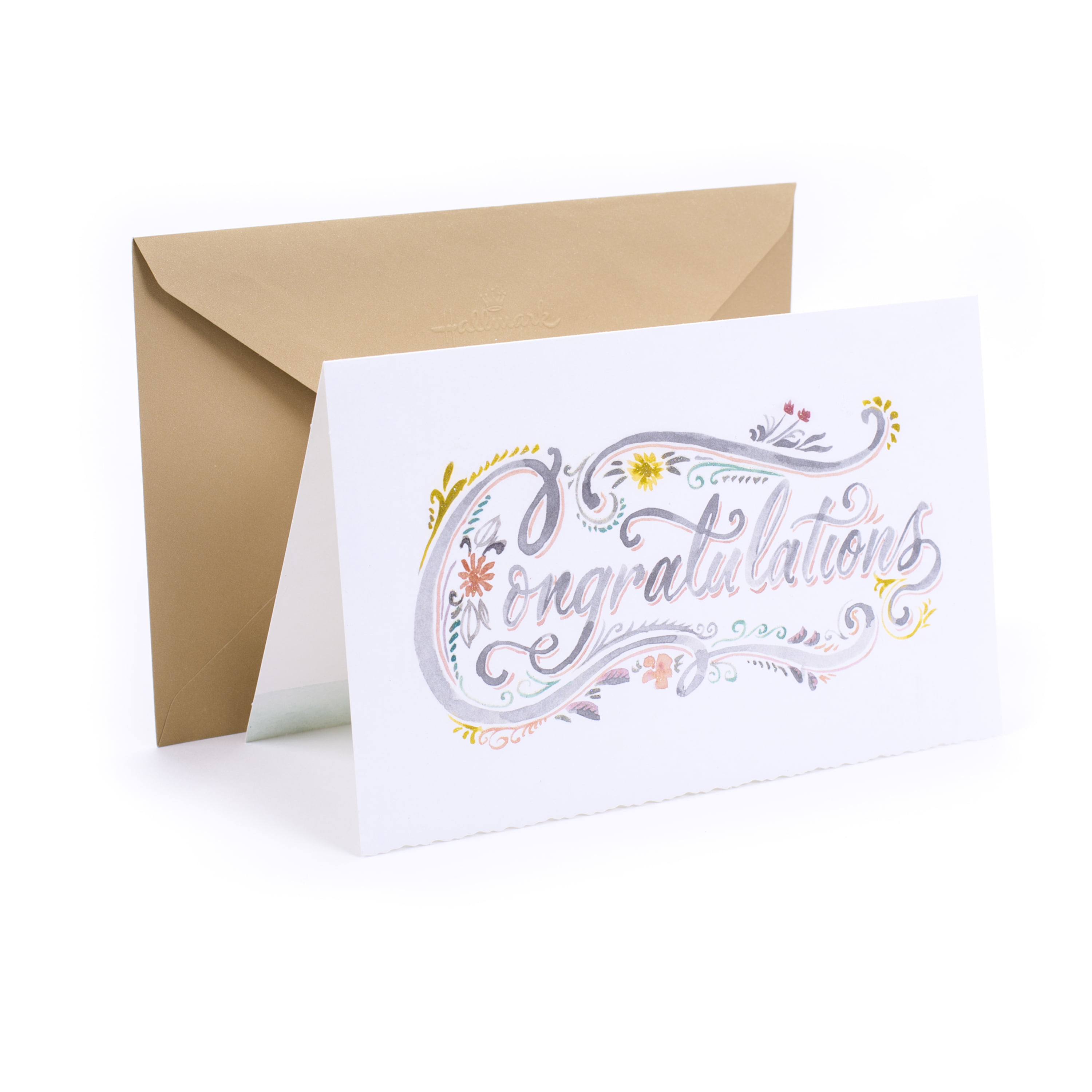 Hallmark Wedding Greeting Card Congratulations Lettering