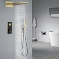 thumbnail image 2 of Temperature Display Shower Set, Thermostatic Shower Faucet with Rough-in Valve, 2 of 5