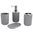 thumbnail image 4 of Utensilios De Baño, Kit De Baño Liviano, Conveniente Y Duradero Para La Decoración Del Baño En El Hogar Almacenamiento De Artículos De Tocador Para El Baño Cergrey Gris, 4 of 8