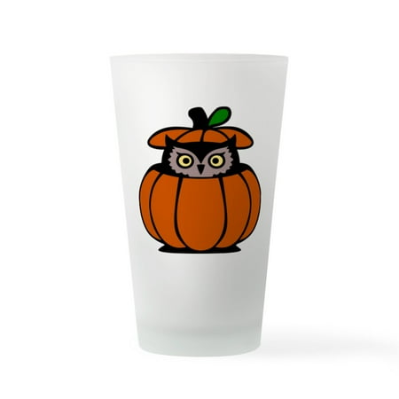

CafePress - Owl In Pumpkin - Pint Glass Drinking Glass 16 oz. CafePress