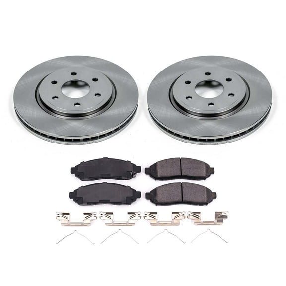 Ultimate Brakes Front Ceramic Brake Pad and Rotor Kit with Hardware WM80136