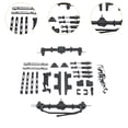 thumbnail image 6 of MERIGLARE RC Car Spare Parts Kits RC Accessories Sturdy RC Front Rear Axle RC Upgrade Metal for 1/12 MN82 LC79 RC Vehicles RC Hobby Car black, 6 of 8