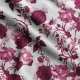 thumbnail image 1 of Soimoi Floral Printed, Poly Canvas Fabric, Decor Sewing Fabric by The Yard 56 Inch Wide,Decorative Fabric for Curtains Tote Bags, Wine, 1 of 5