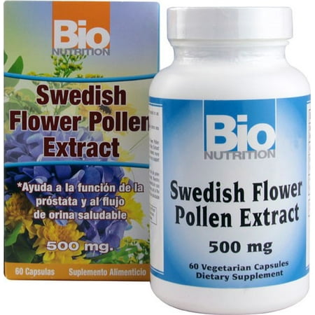 Bio Nutrition Inc. Swedish Pollen Flower, 60 Ct (Best Pollen Count App)