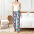 thumbnail image 6 of Lsque Tropical Leaves Print Women's Pajama Pants, Lounge Pant - Comfortable Home Wear,Elastic Waistband, Stylish Design-XX-Large, 6 of 9