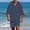 Navy, variant on Casual Spring Outfits for Men 2 Piece Linen Long Sleeve Hoodie Button Down with Pocket and Matching Shorts Set Size 3XL White