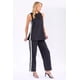 thumbnail image 2 of Conjunto de lino con detalle en contraste Roman Fashion /Juvenil, 9087-10037 (Negro) negro M, 2 of 4