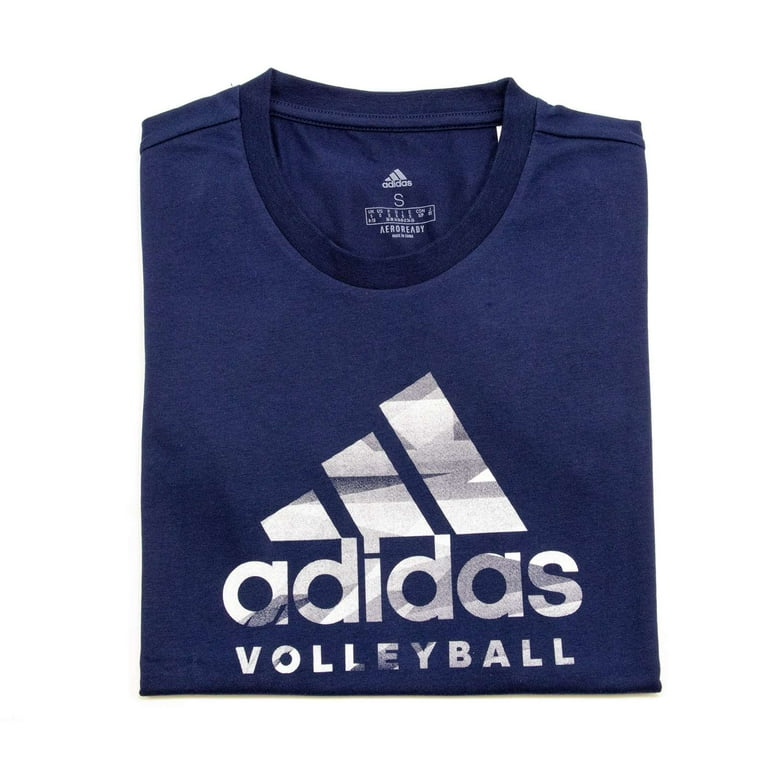 Adidas Women s Volleyball Graphic Logo T Shirt Team Navy S US