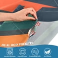 thumbnail image 3 of Yayeee Kitchen Curtains Tier Pair Light Filtering 27"x36" Rod Pocket Short Cafe Window Panel, Retro Stripes, 3 of 7