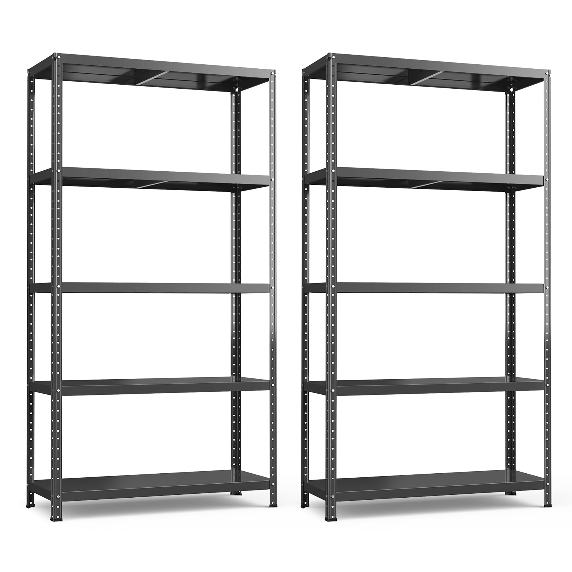 Costway 2PCS 5Tier Metal Shelving Unit Adjustable HeavyDuty Utility
