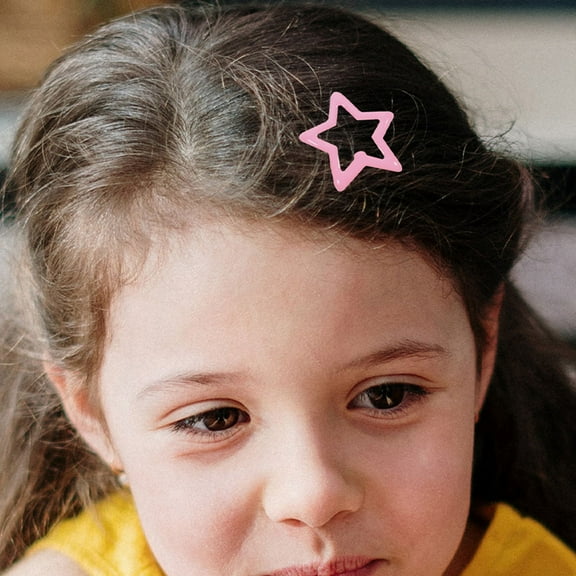 Masteelf 20Pcs Star Hair Clips For Girls Star Snap Hair Clips Non-Slip Hair Barrettes Metal Cute Hairpins Hair Accessories For Women Kids Teens Pink Red