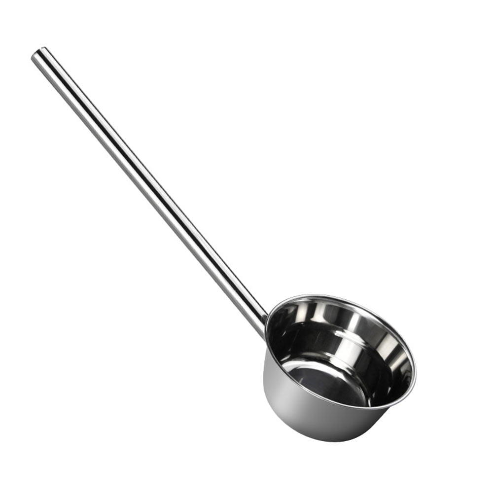 Color : Green, Size : 1L Xinxinchaoshi Ladle Spoon Stainless Steel Dipper with Hooked Handle Large Serving Ladle with Long Handle Commercial Grade Ladle Sauce Ladles Water Scoop 