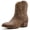 25YY04 Camel, variant on Globalwin Women’s Cowgirl Boots Ankle Cowboy Boots Camel With Embroidered Stitching Low Heel Comfortable Western Boots For Country Outfits Size 9.5M