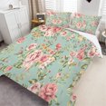 thumbnail image 2 of Home Textiles Bedding Cover Set Green Home Bed Set Flower Painting Luxury Duvet Cover Set,Full (80"x90"), 2 of 3