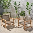 thumbnail image 4 of Afuera Living Outdoor Acacia Wood Club Chair in Teak and Mocha (Set of 2), 4 of 13
