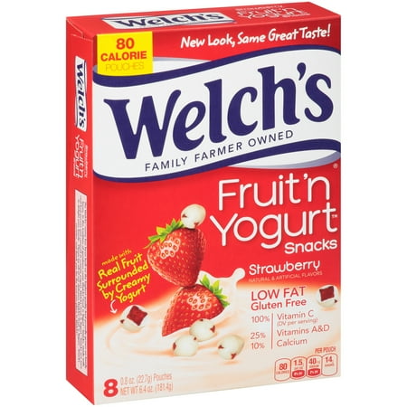 Welch's Low Fat Fruit 'n Yogurt Snacks Strawberry - 8 CT