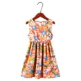 thumbnail image 2 of Esaierr Kids Baby Girls Summer Floral Dresses Teen Sleeveless Cute Flower Skirt Breathable Dress Versatile Print Dress Party Dress for 3-12T, 2 of 8