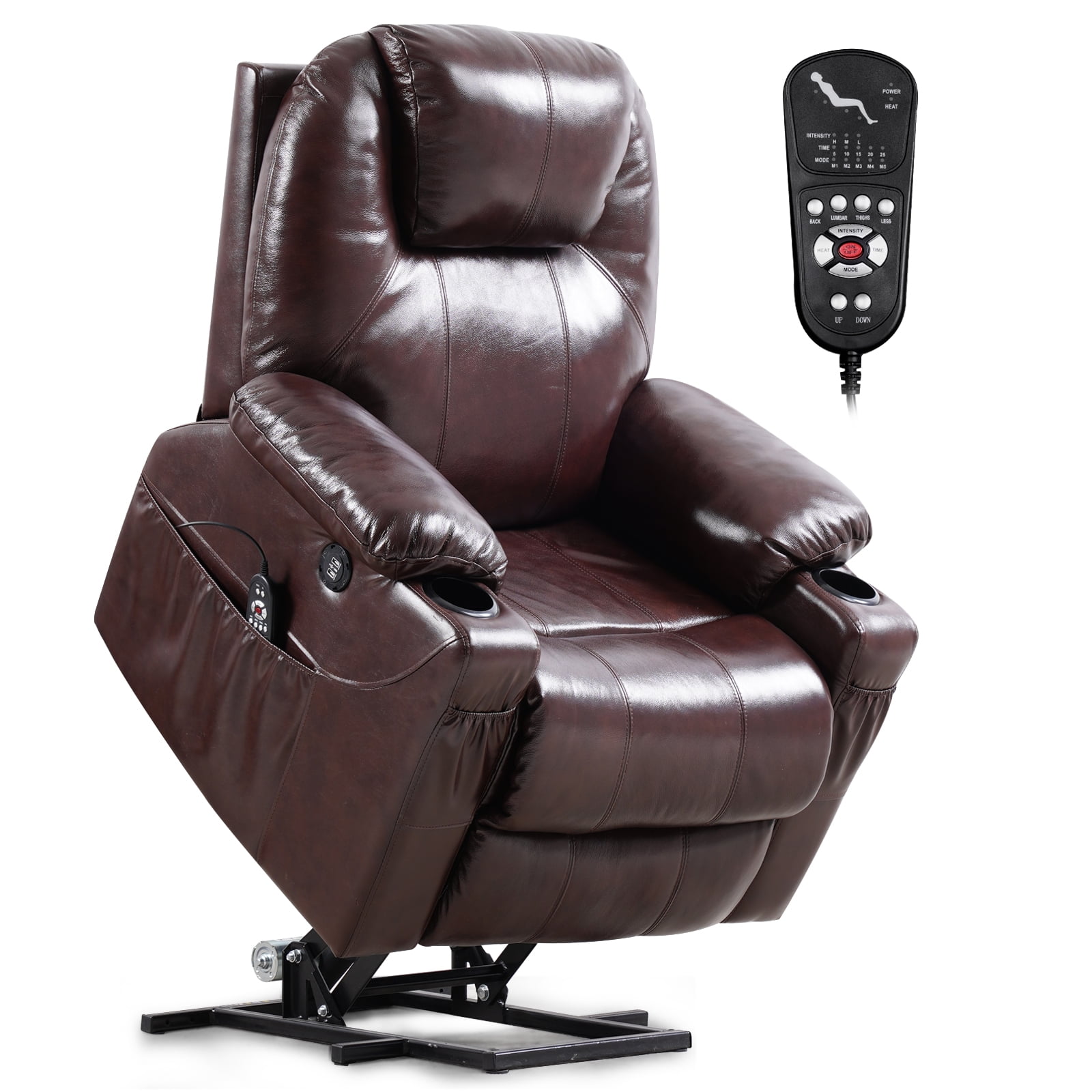 Buy EDILLY Genuine Leather Electric Power Lift Chair Recliner Sofa with