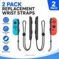 thumbnail image 2 of QXWPBV Nintendo Switch Joy-Con Controller Wrist Strap, Adjustable 2 Pack, Black, 2 of 8