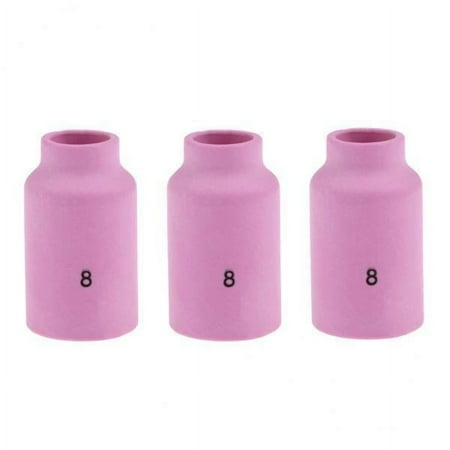 

AMLESO 3x3pc Alumina Ceramic Cup Nozzles 54N14 #8 for SR PTA DB WP 17 18 26 torch