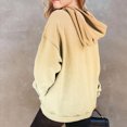 thumbnail image 4 of TOWED22 Girls Hoodies Cute Long Sleeve Oversized Gradient Colors Pullover Sweatshirt Tops with Kangaroo Pocket,Beige,9-10 Y, 4 of 6