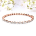 thumbnail image 5 of Diamond Tennis Bracelet | 12 Carat EGL Certified Lab Grown Diamond Bracelet Line 7" | 14K in Rose Gold | Serene Pear Lab Diamond Tennis Bracelet | FG-VS1-VS2 Quality | Friendly Diamonds, 5 of 6